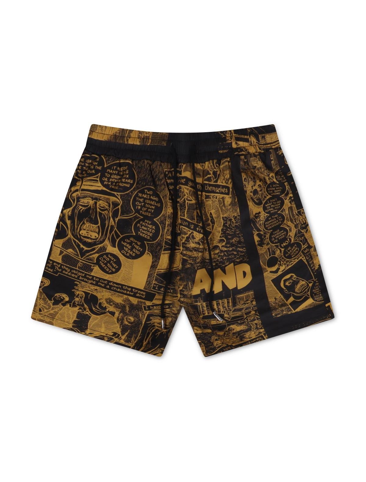 Trnchs Palestry Shorts - Yellow/Black