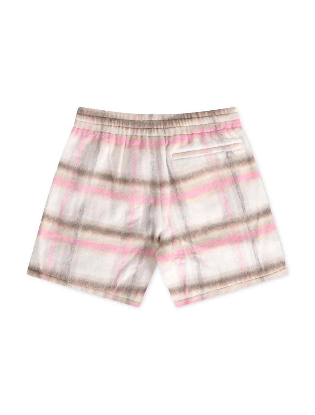 Sugarhill Tudor Mohair Shorts - Pink Plaid