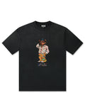 Market Studios Folk Fitted Bear Tee - Pirate Black