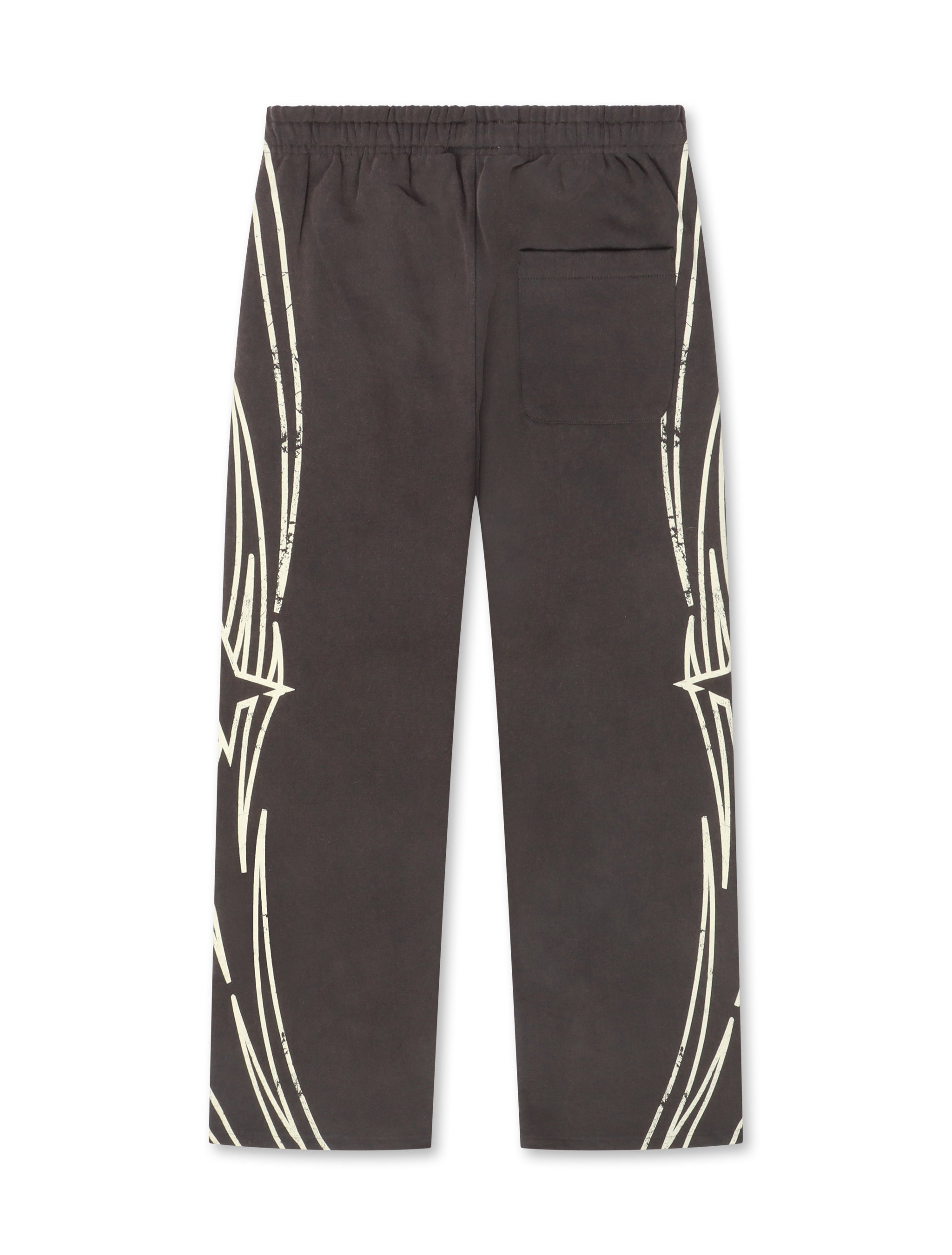 BLDG4 Star Wide Leg Pant - Charcoal Art