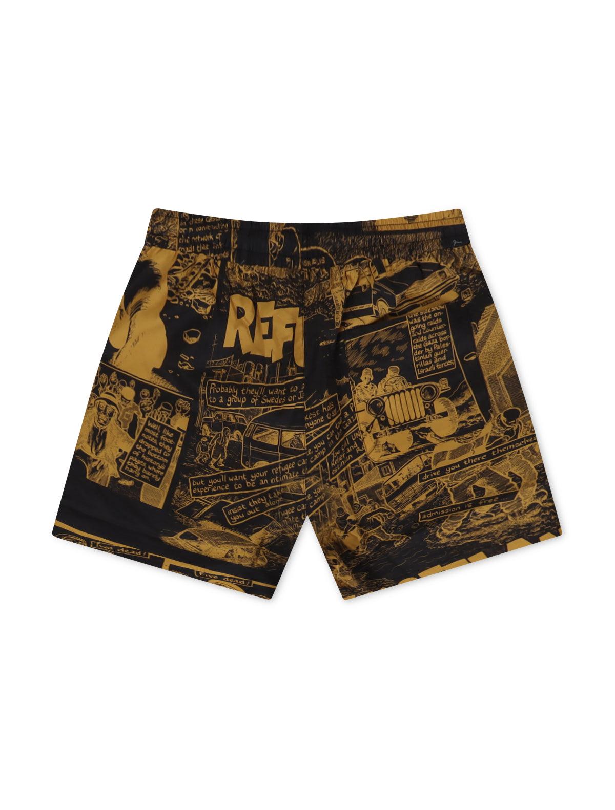 Trnchs Palestry Shorts - Yellow/Black