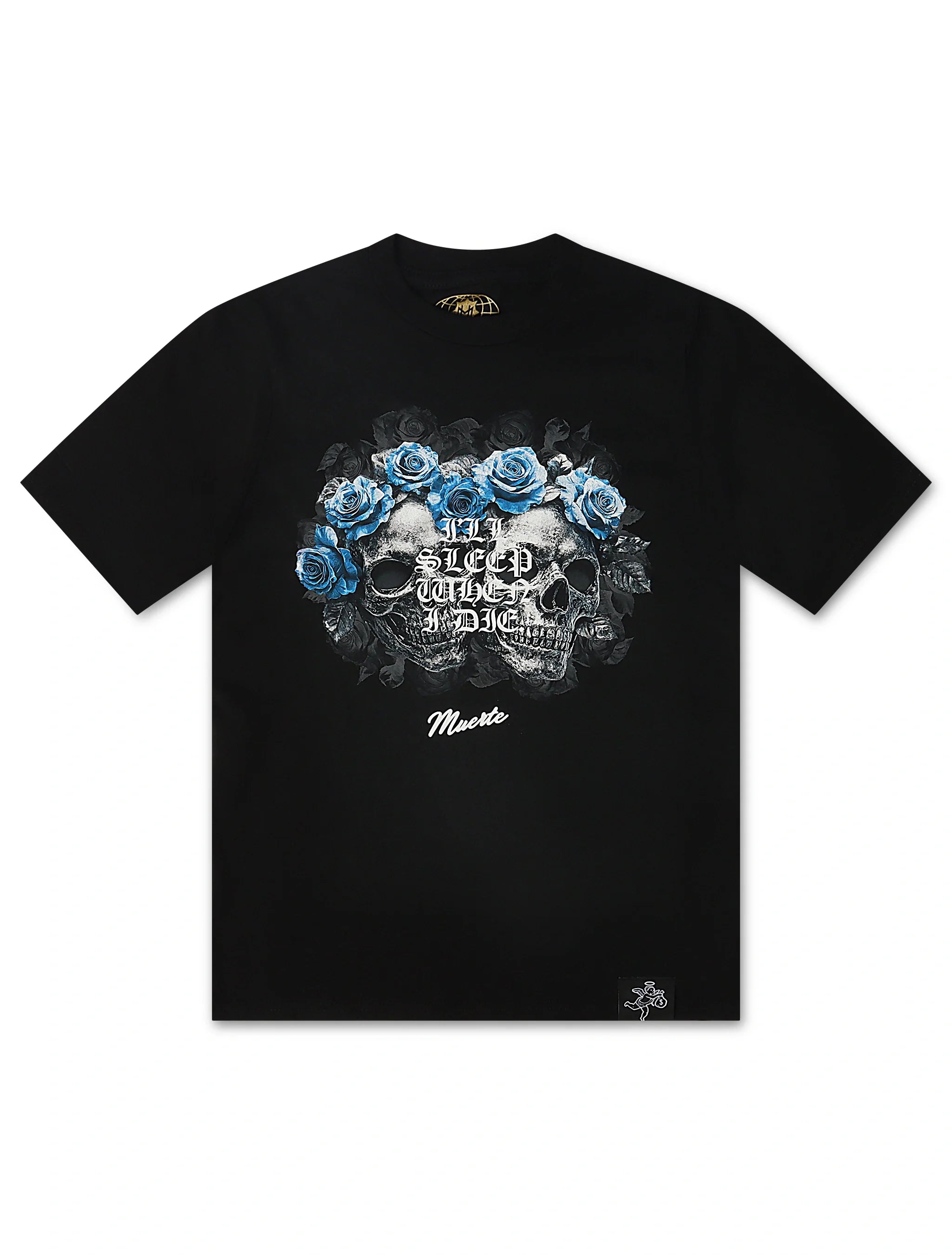 Hasta Muerte Twin Skull Tee - Black