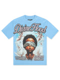 Roku Studio Divine Hood Boxy Tee - University Blue