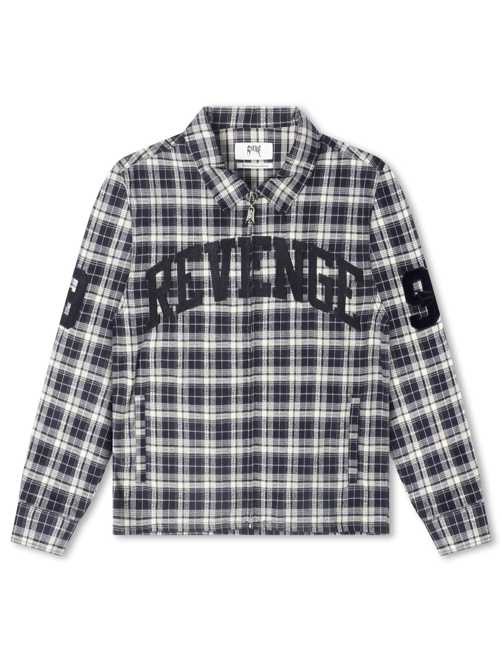 Revenge Valkyrie Embroidered Flannel - Navy
