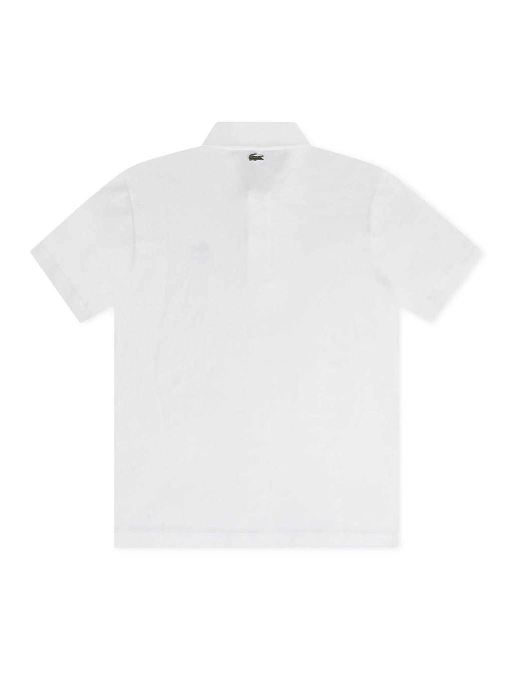 Lacoste Signature Print Polo Shirt - White