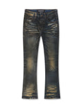 Valabasas Fax Stacked Denim Jeans - Vintage Blue Wash