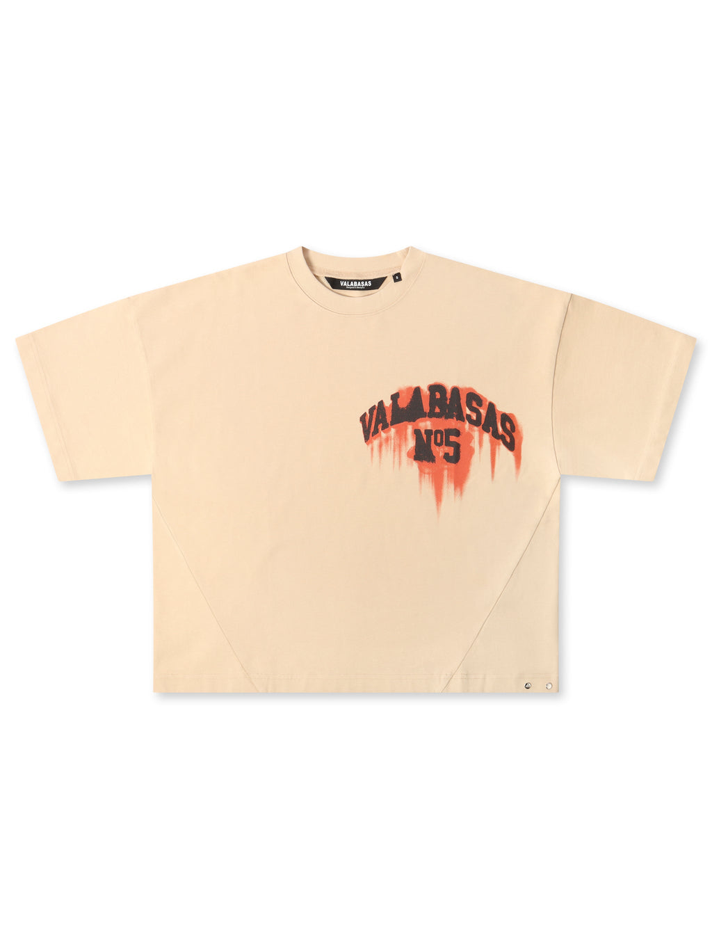 Valabasas NO.5 Boxy Oversized Tee - Beige