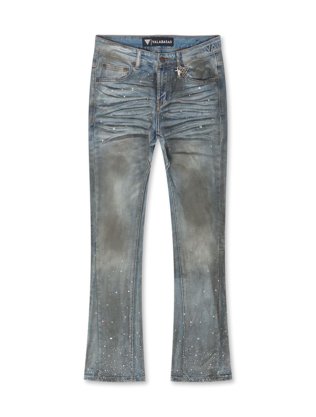 Valabasas Astonish Stacked Jeans - Dirty Blue
