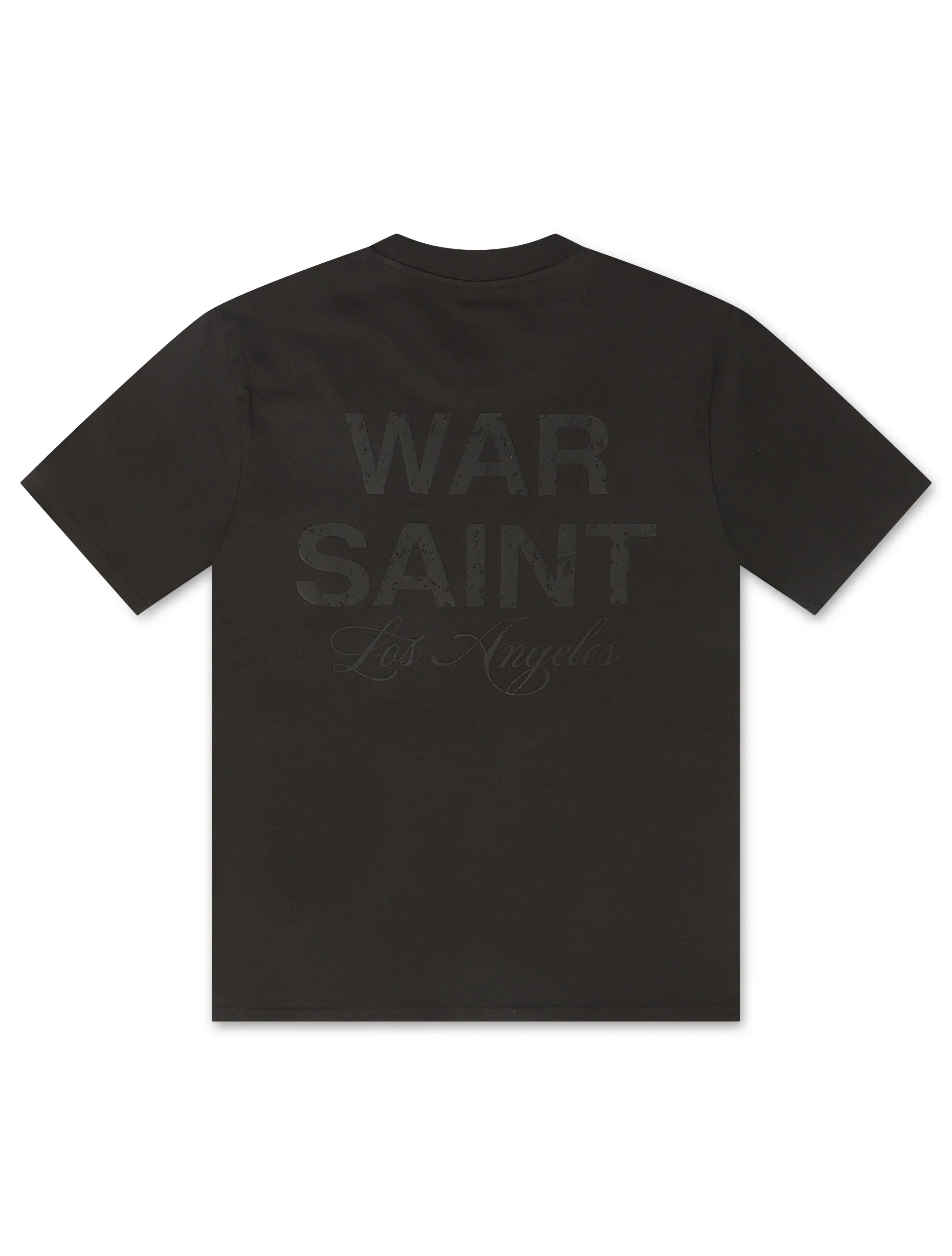 Warsaint LA Script Tee - Charcoal/Black