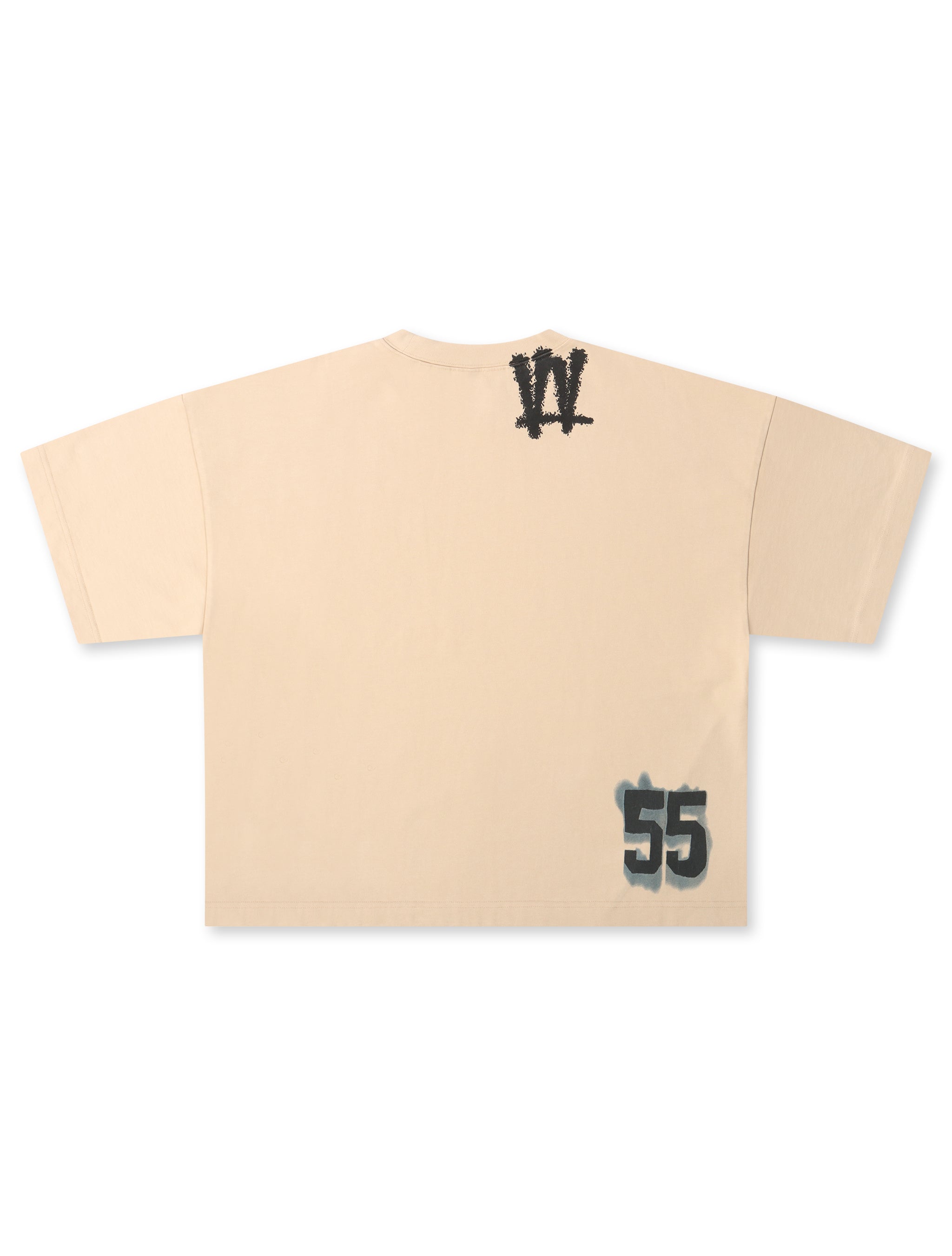 Valabasas NO.5 Boxy Oversized Tee - Beige