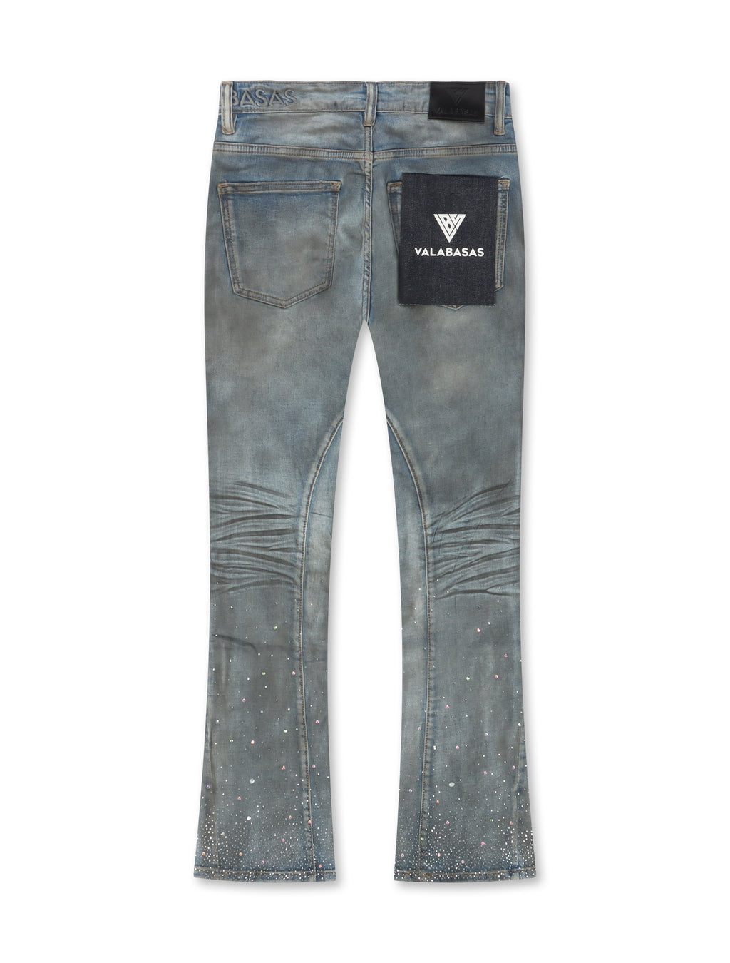 Valabasas Astonish Stacked Jeans - Dirty Blue