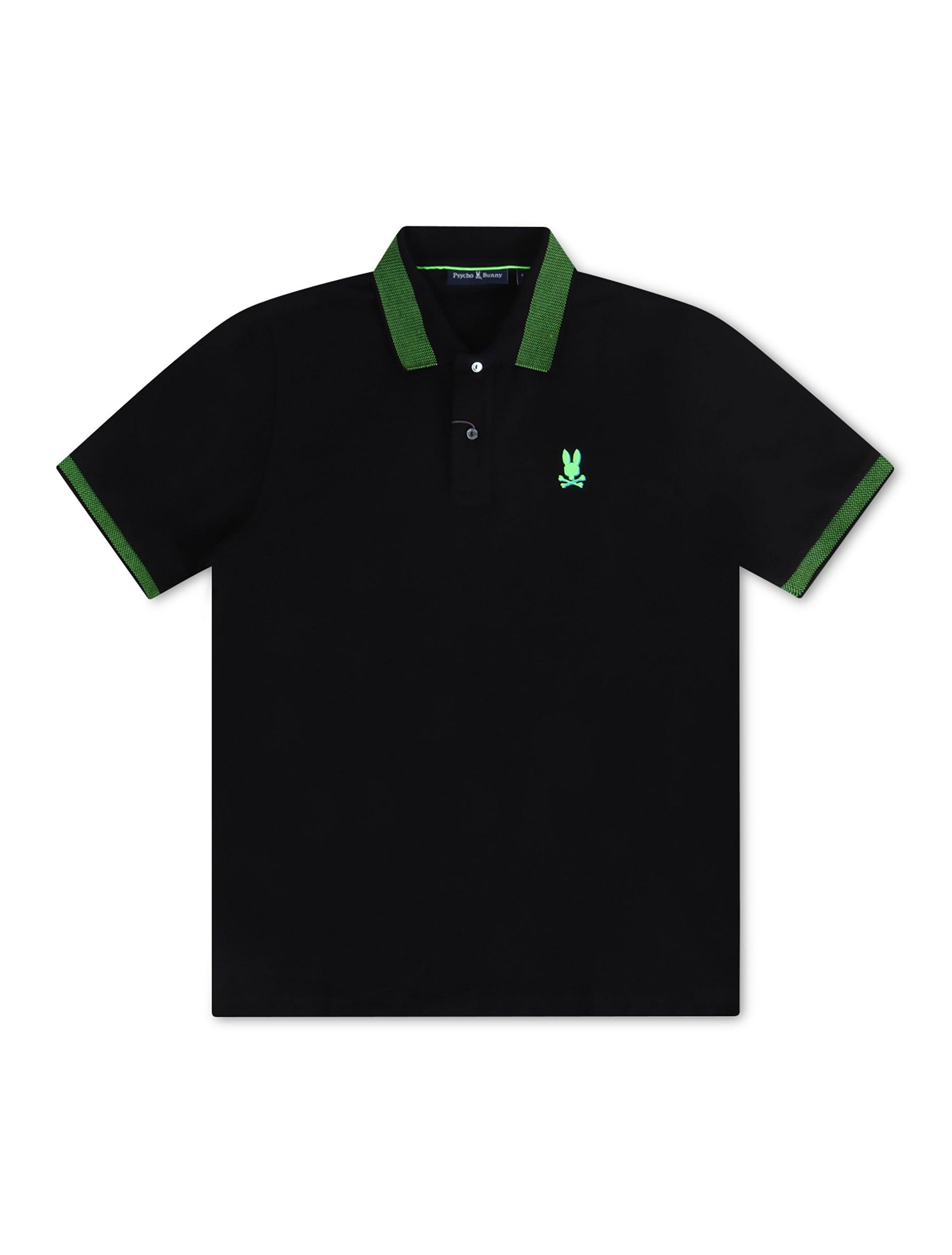 Psycho Bunny Montebello Pique Polo - Black
