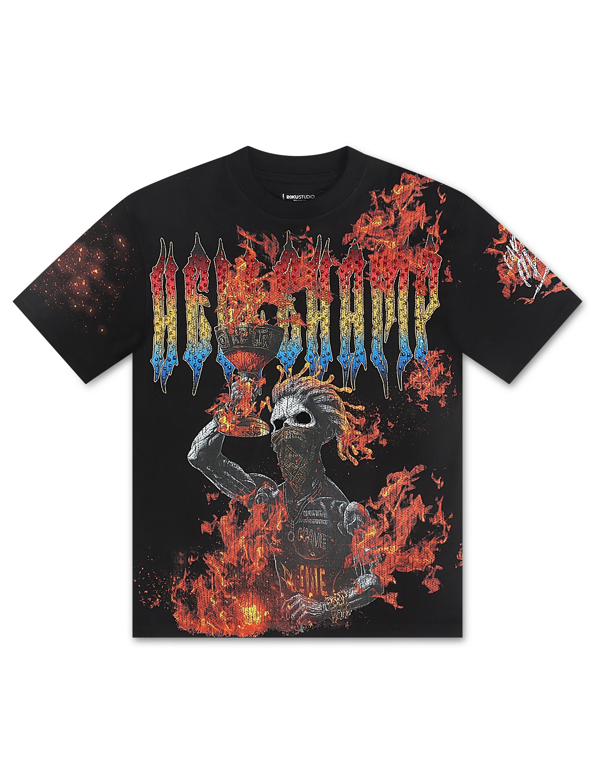 Roku Studio Earned in Chaos Boxy Tee - Black