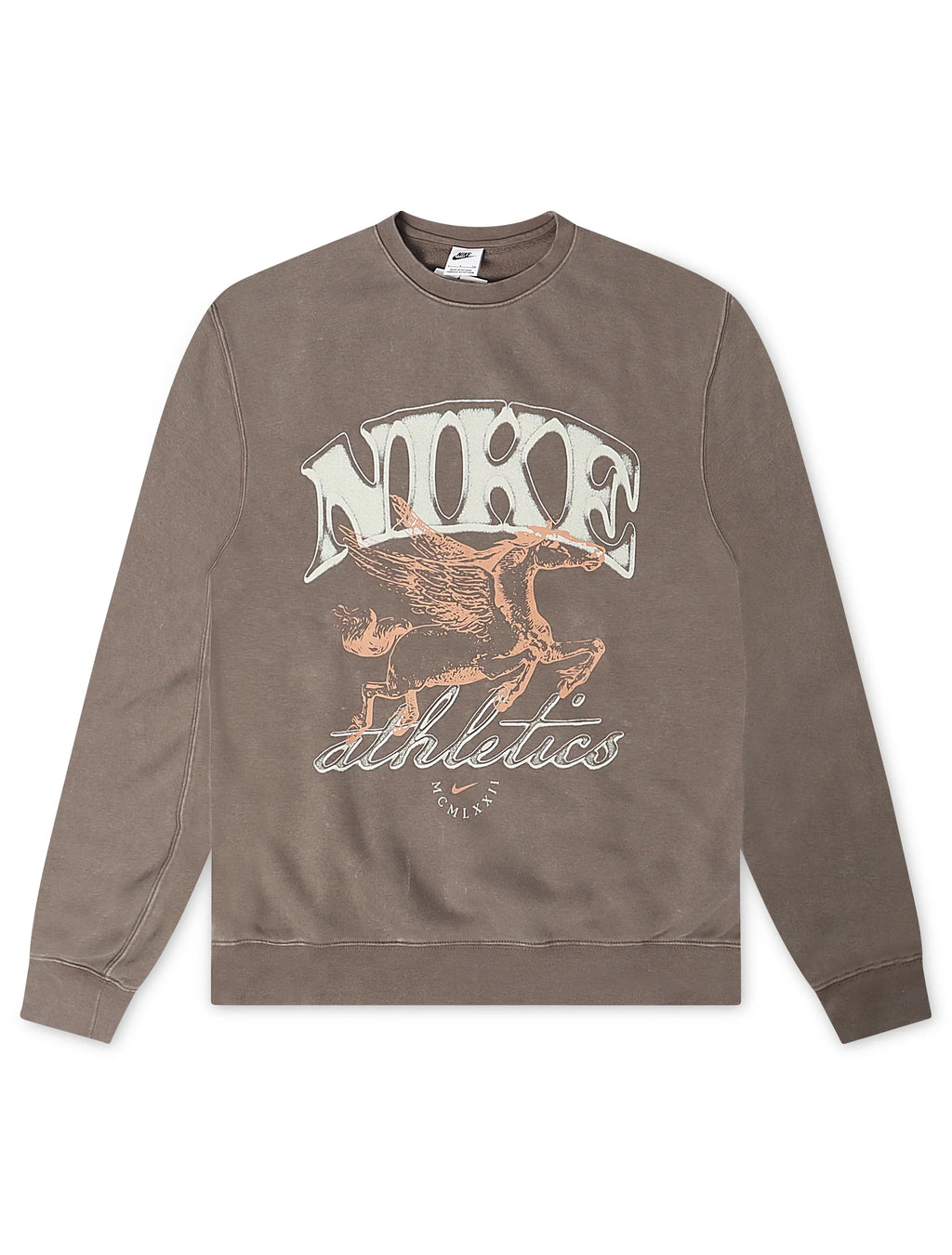Nike Mens Sportswear Club Fleece Crewneck - Cave Stone
