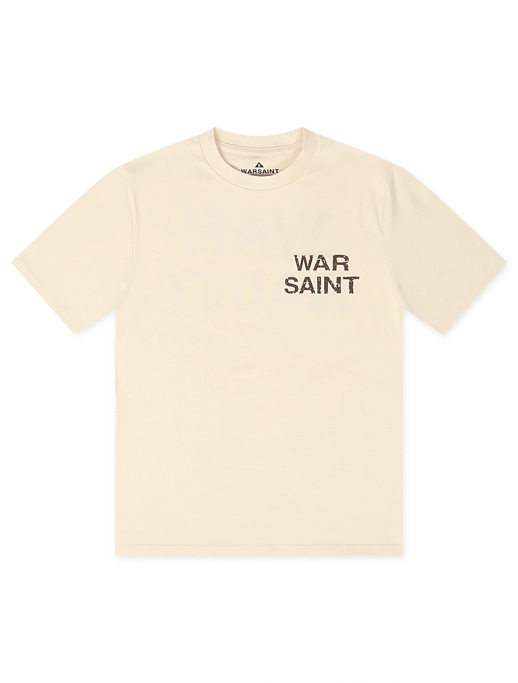Warsaint LA Script Tee - Ecru/Brown
