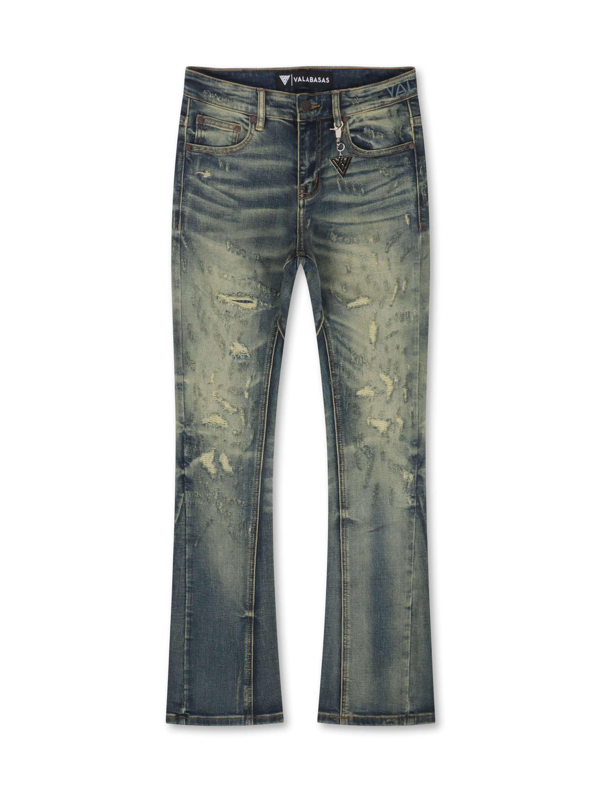 Valabasas Vin Stacked Jeans - Dark Vintage Blue