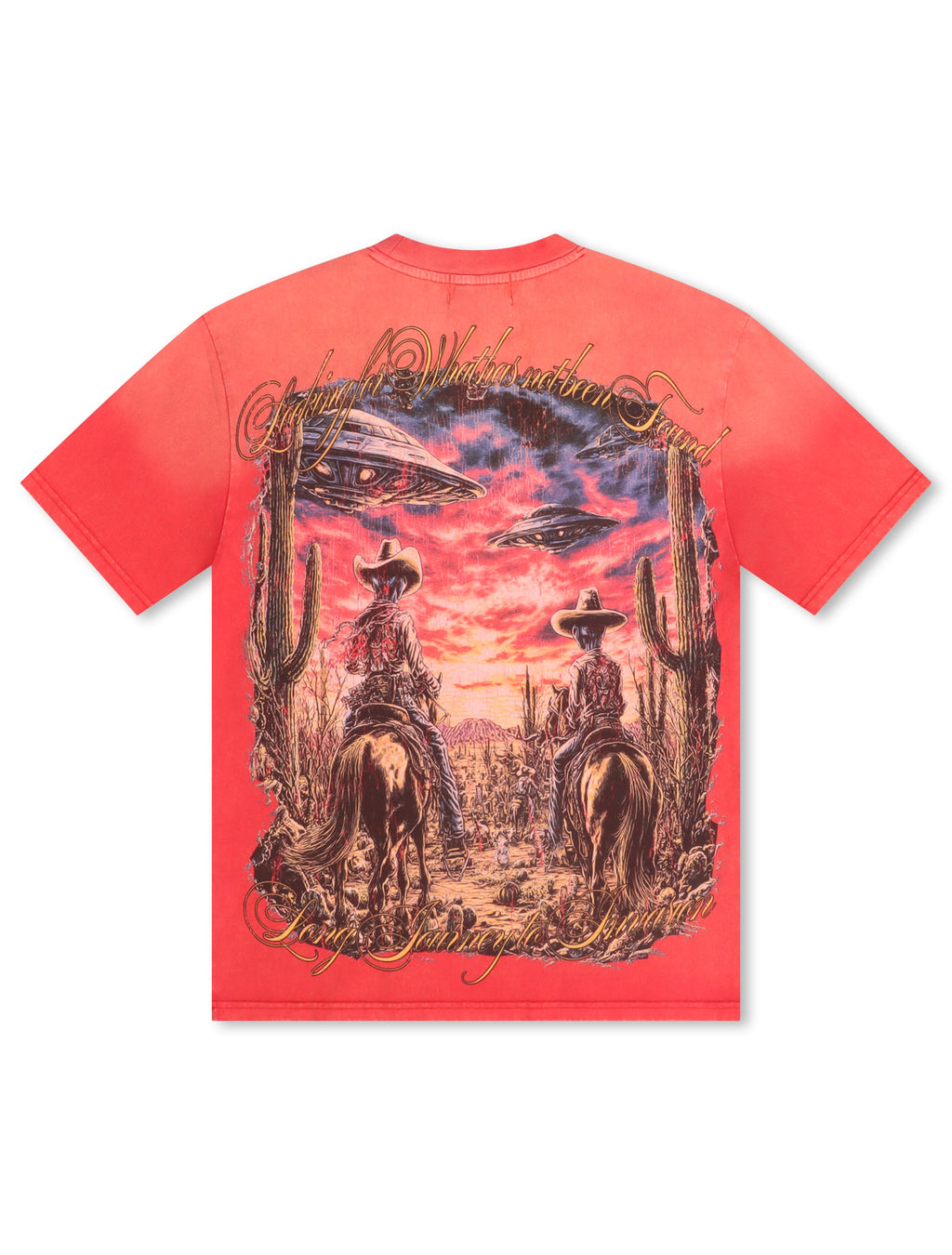Majestik Department Alien Cowboy Tee - Red