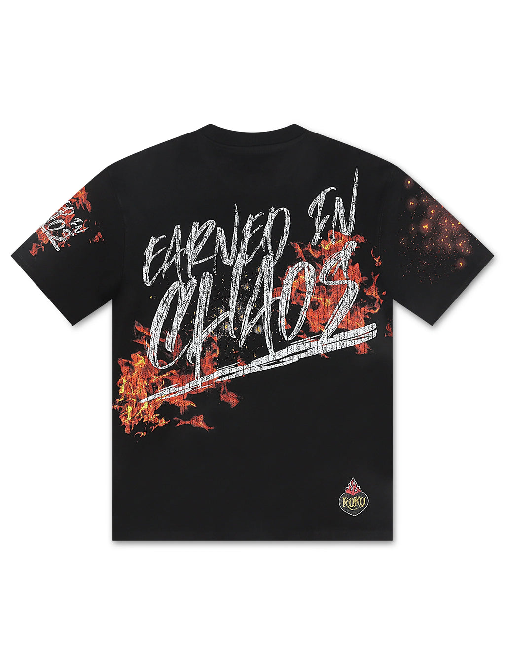 Roku Studio Earned in Chaos Boxy Tee - Black