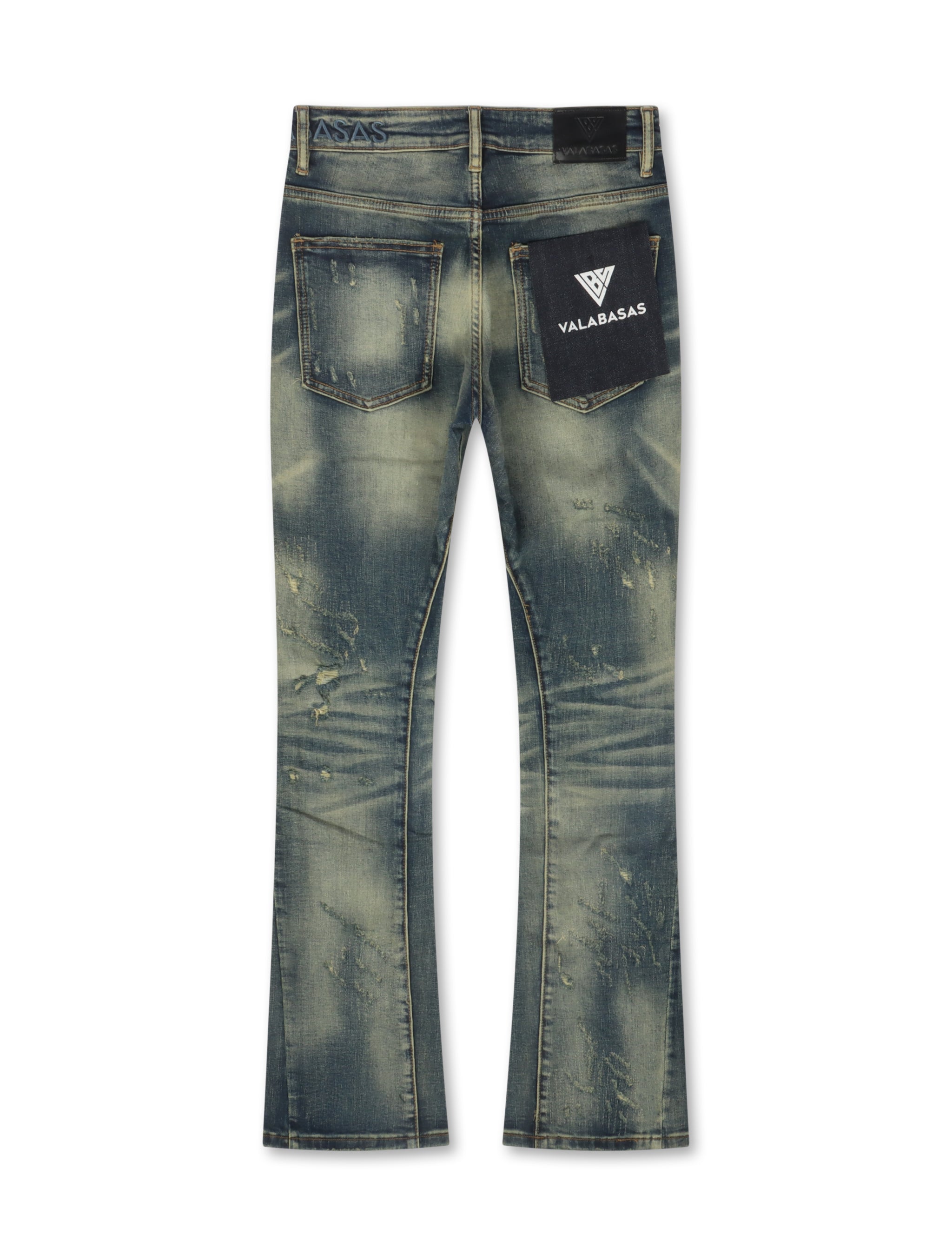 Valabasas Vin Stacked Jeans - Dark Vintage Blue