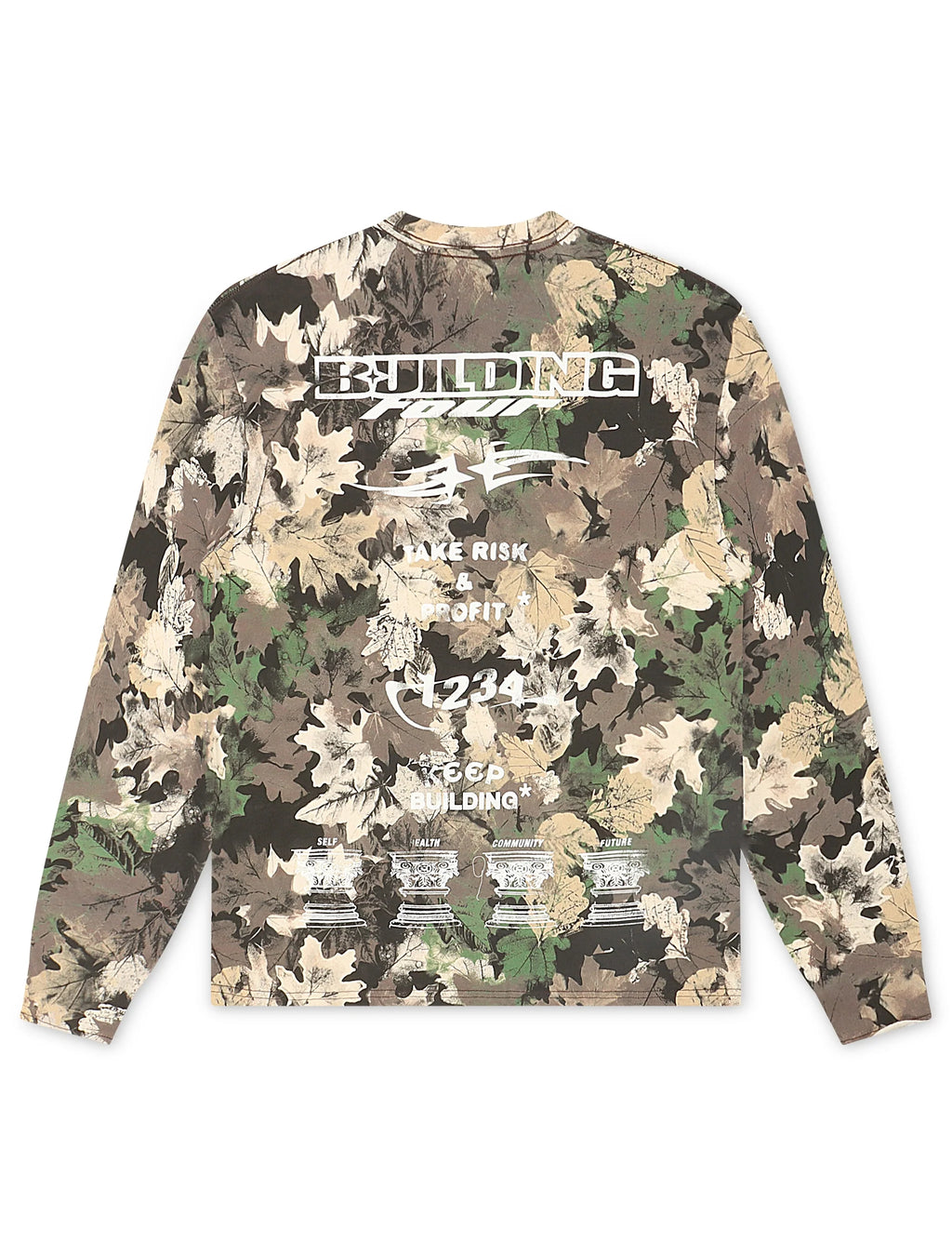 BLDG4 Worldwide Long Sleeve - Leaf Camo