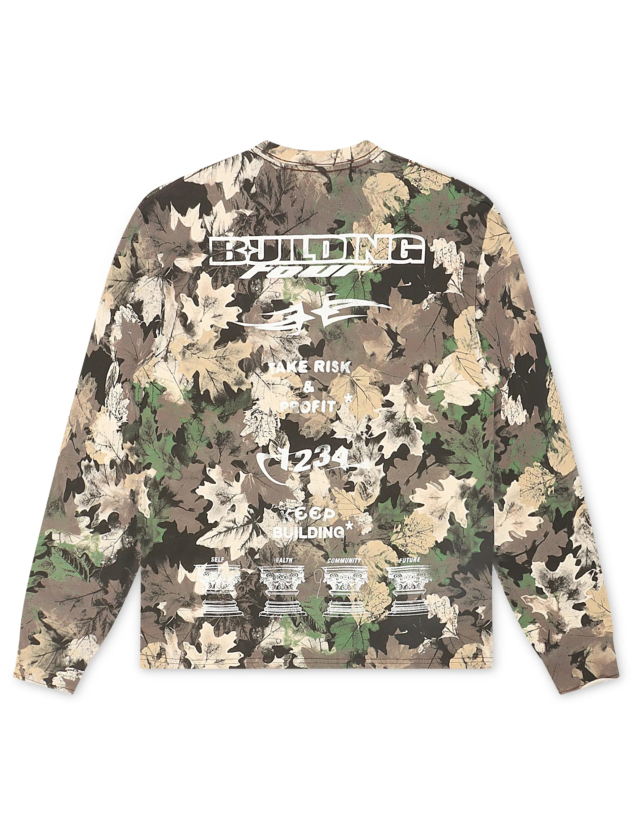 BLDG4 Worldwide Long Sleeve - Leaf Camo