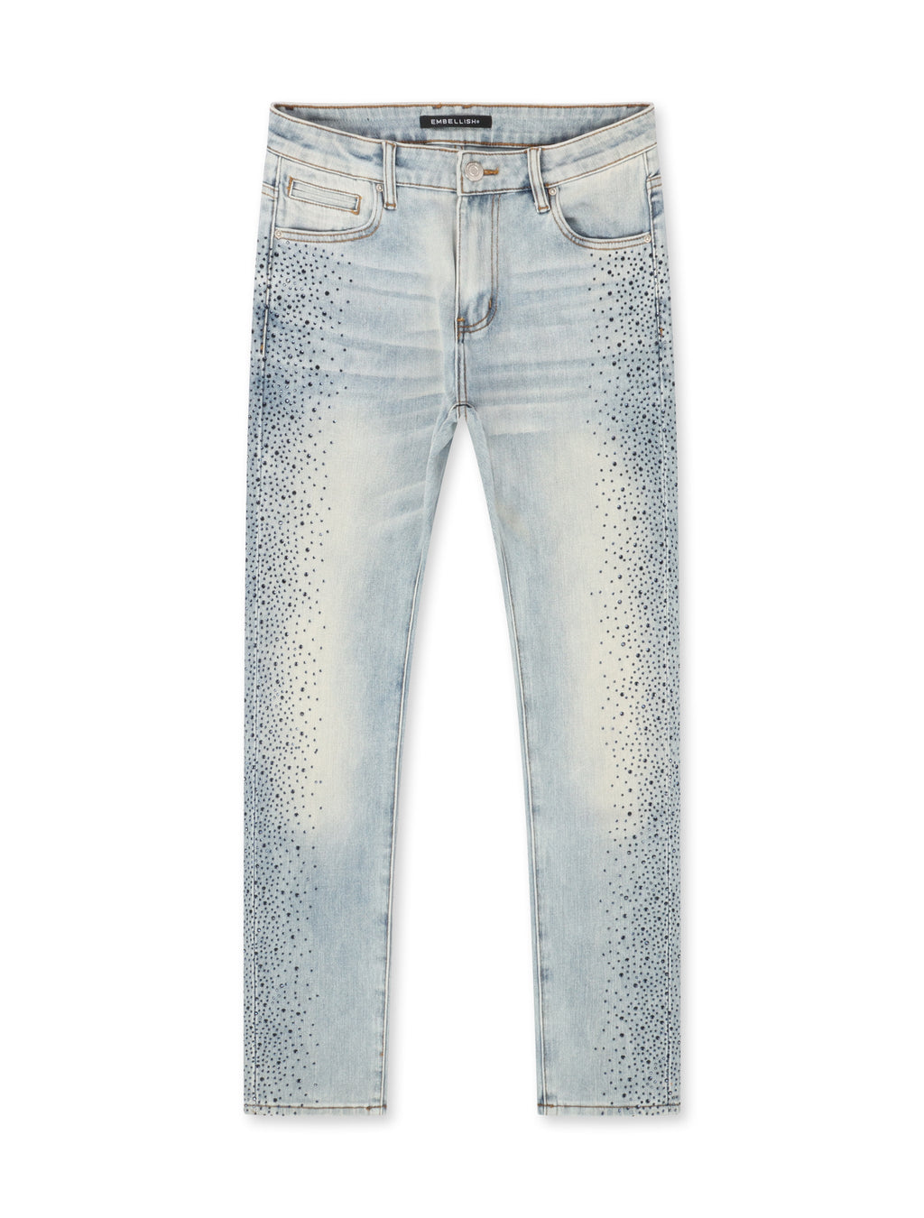 Embellish Frost Denim Slim Jeans - Blue