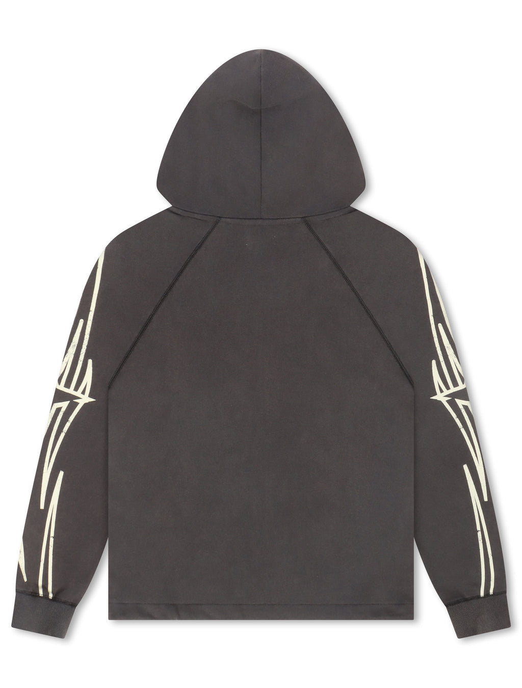 BLDG4 Streak Zip-up Hoodie - Charcoal Art