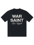 Warsaint LA Script Tee - Navy/White
