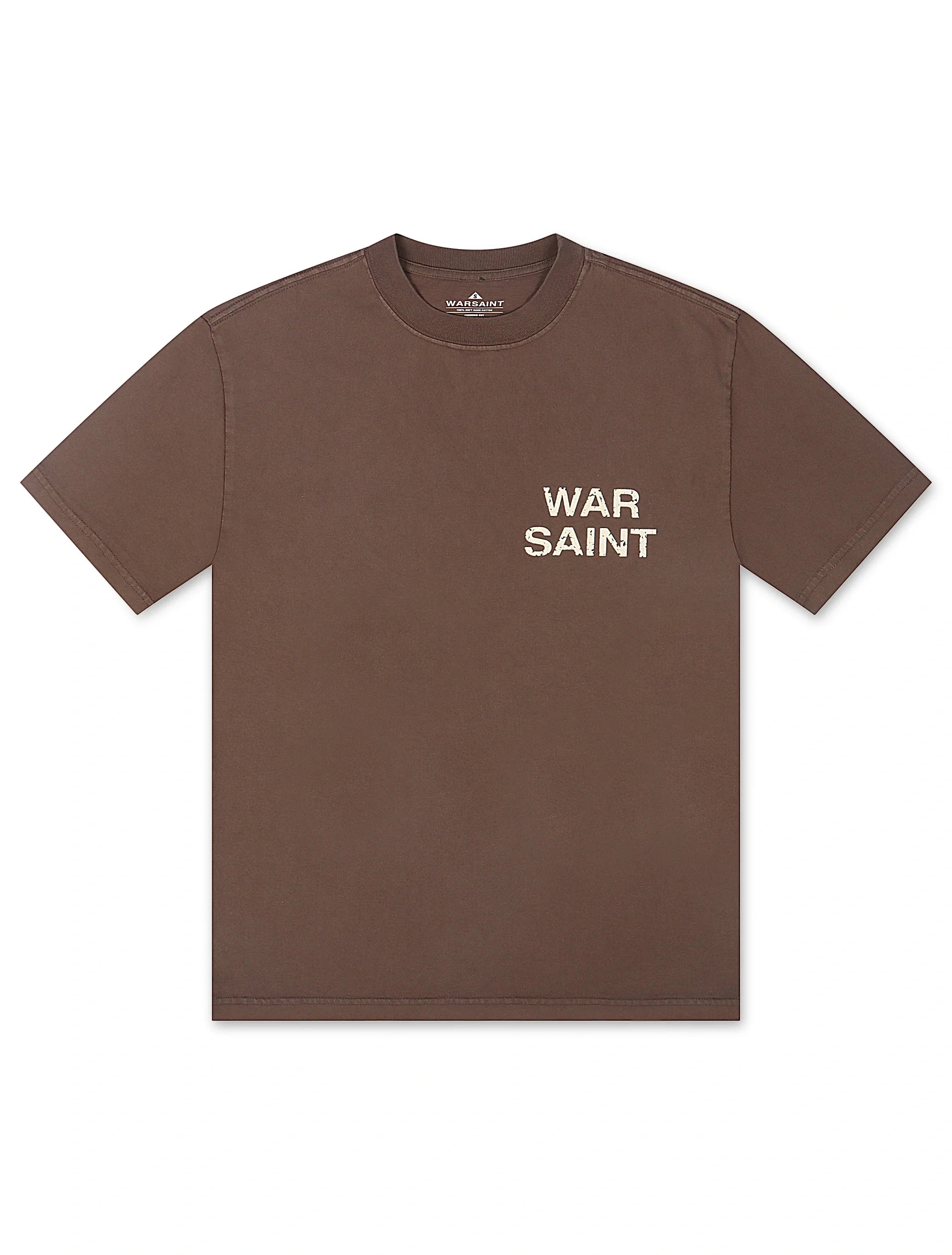 Warsaint LA Script Tee - Walnut/Cream