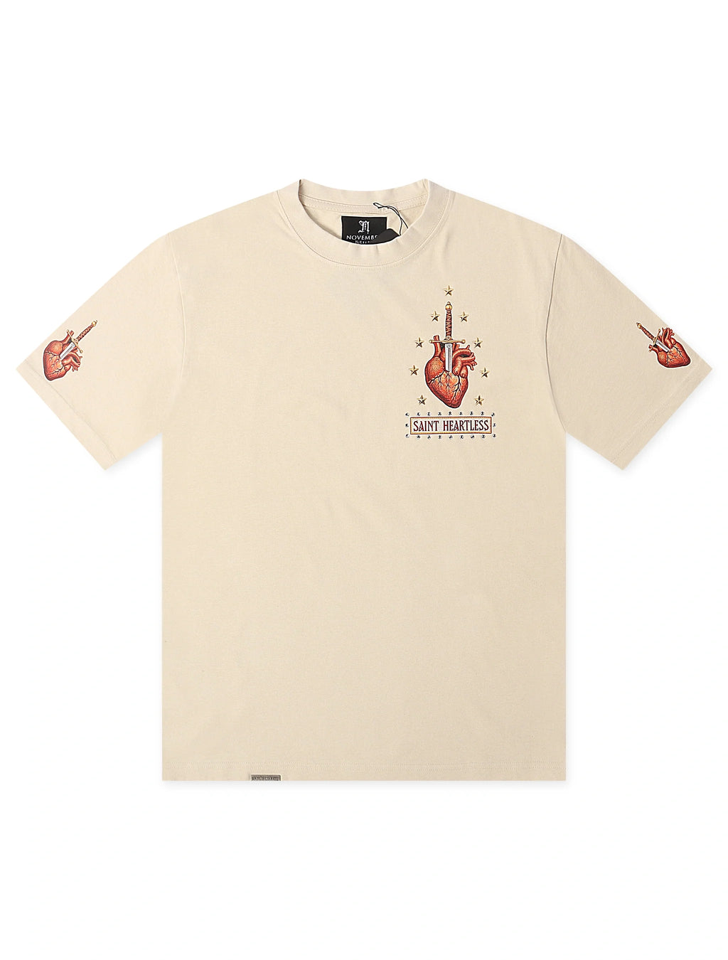 November Reign Saint Heartless Tee - Tan