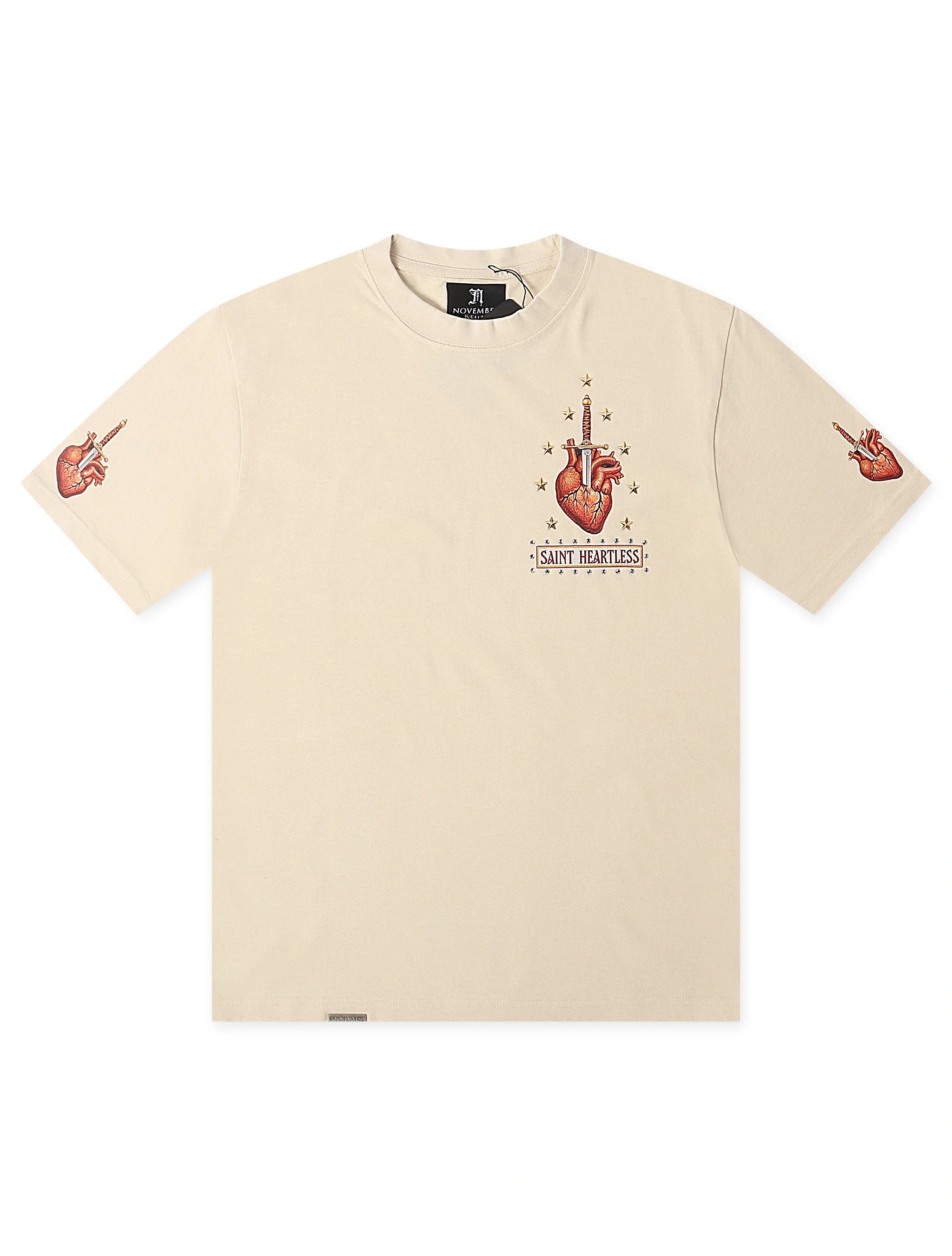 November Reign Saint Heartless Tee - Tan
