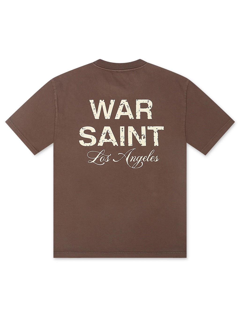 Warsaint LA Script Tee - Walnut/Cream