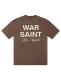 Warsaint LA Script Tee - Walnut/Cream