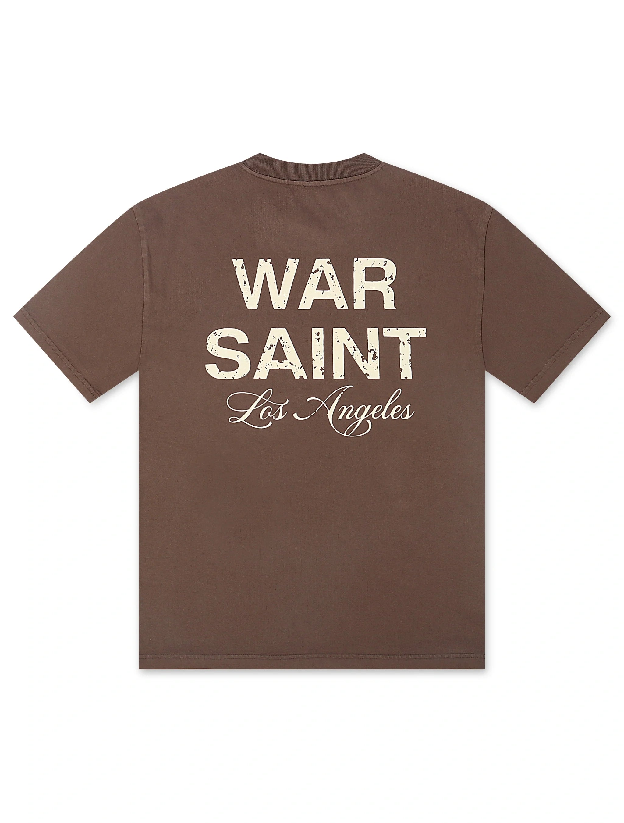 Warsaint LA Script Tee - Walnut/Cream