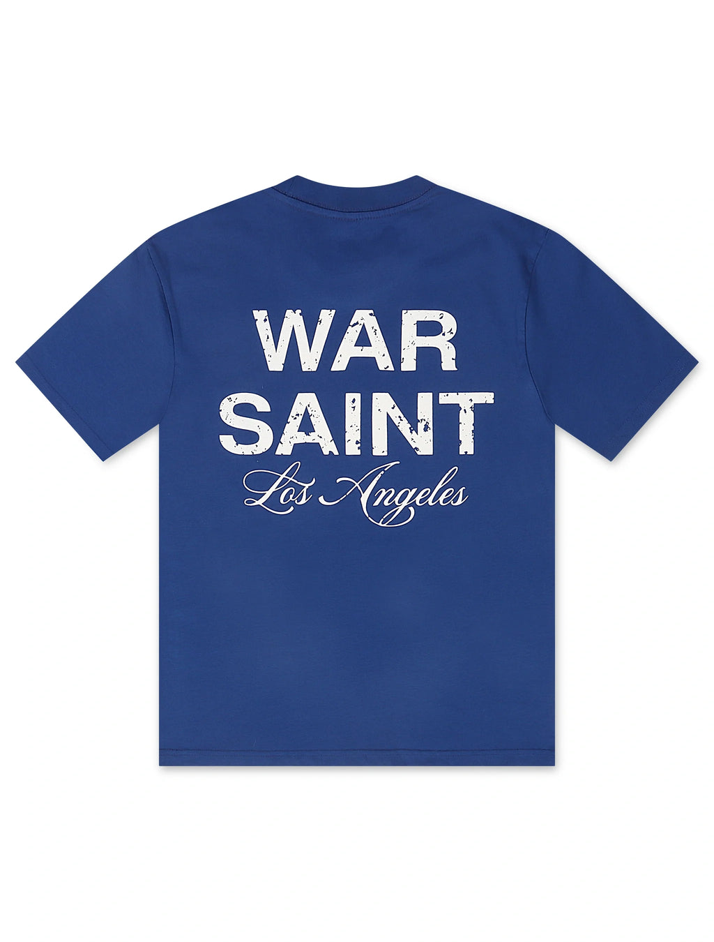 Warsaint LA Script Tee - Blue/White