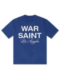 Warsaint LA Script Tee - Blue/White
