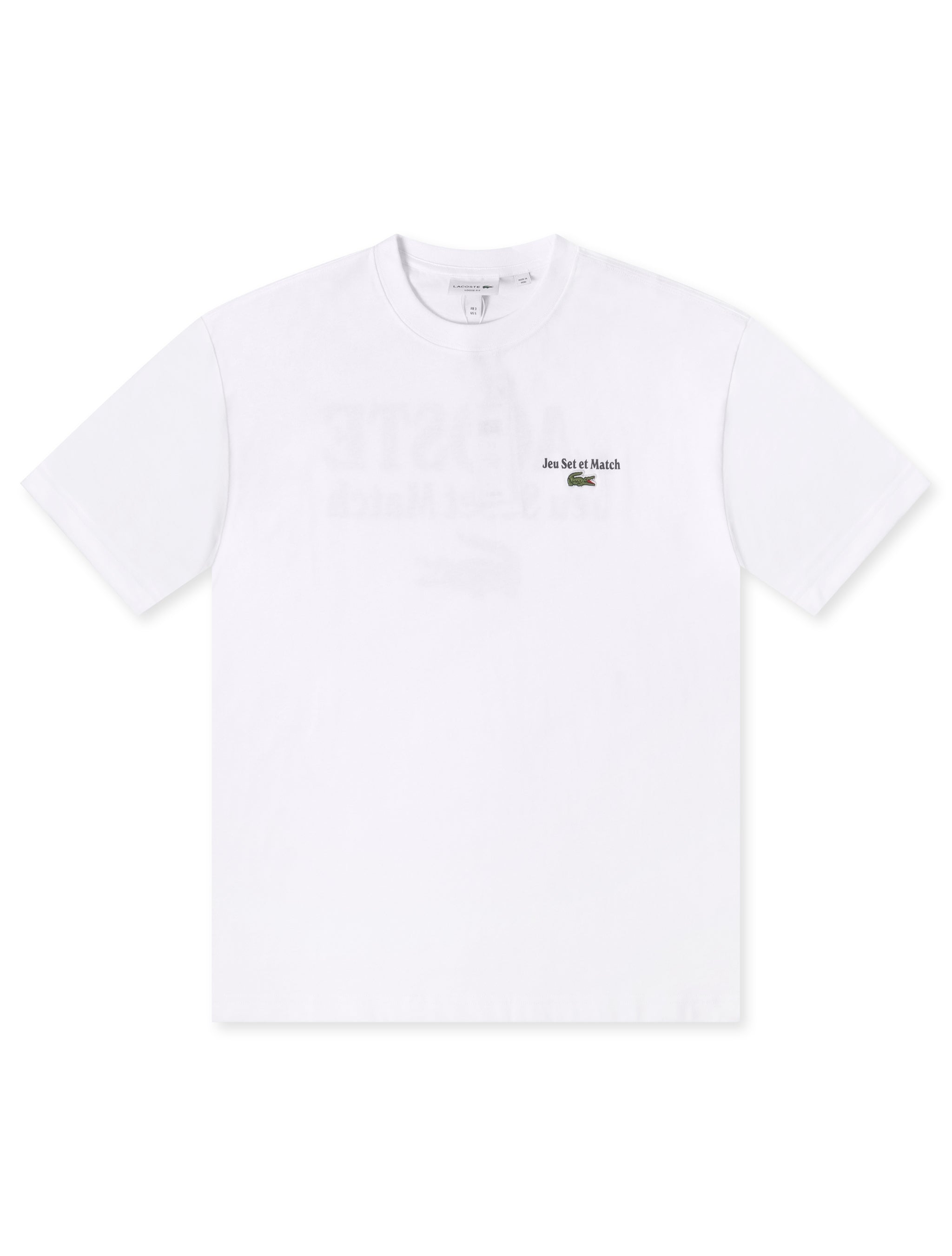 Lacoste Loose Fit Heavy Jersey Tee - White