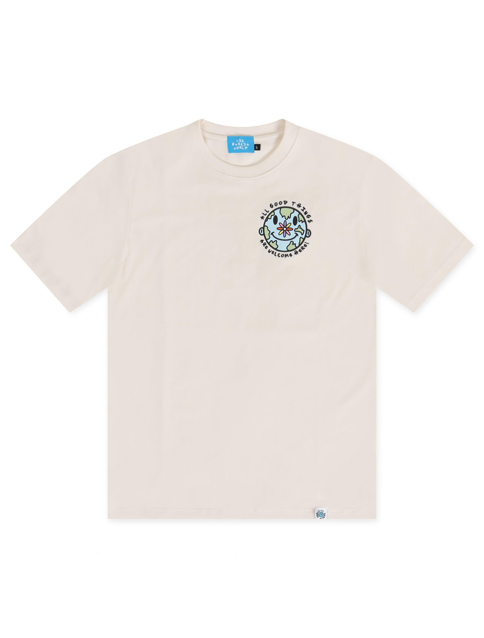 Vic Garcia World Love All Tee - Cream