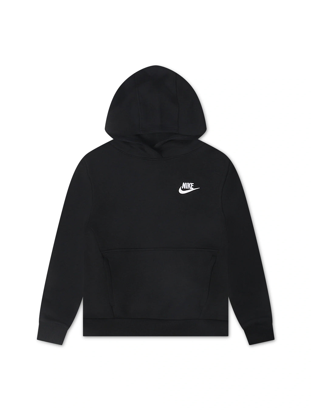 Nike Big Kids Sportswear Club Hoodie - Fleece Black/White