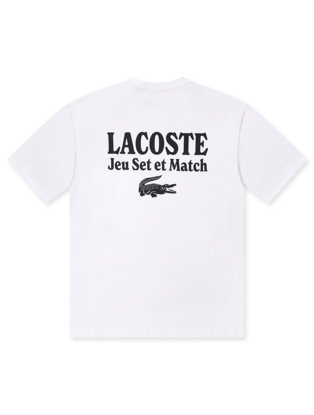 Lacoste Loose Fit Heavy Jersey Tee - White