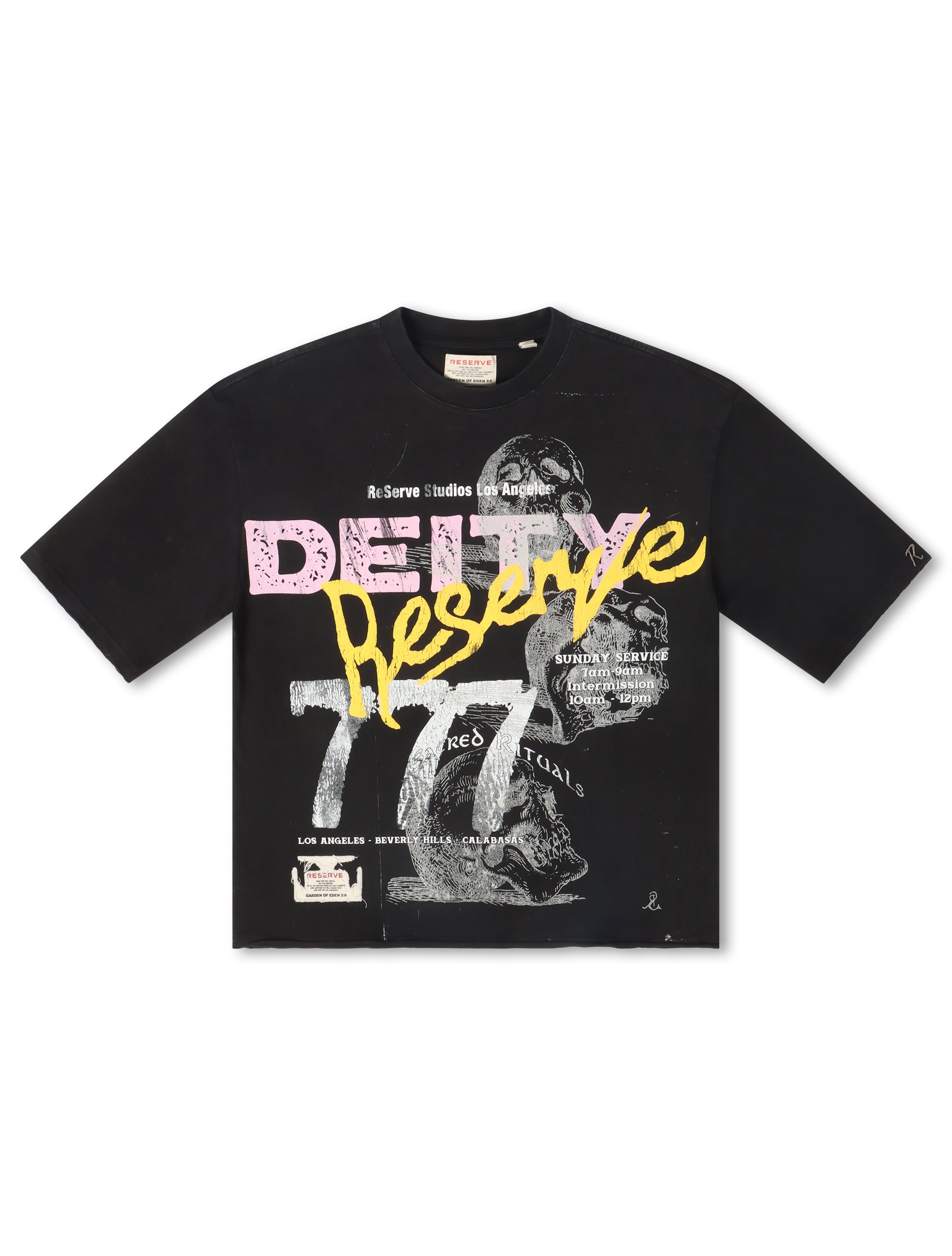 Reserve Skully Tee - Black