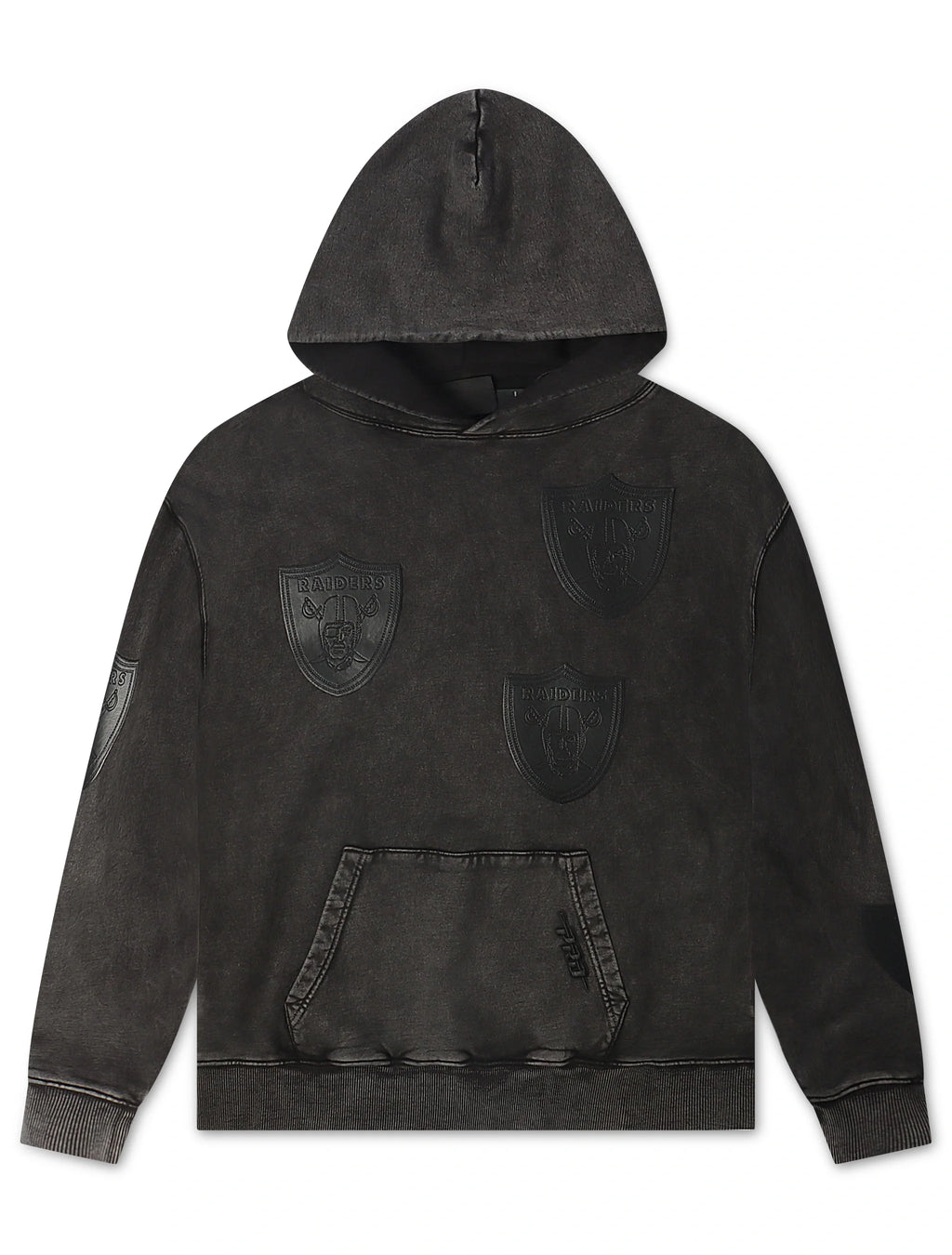 Pro Standard Raiders All Over Logo Hoodie - Washed Black