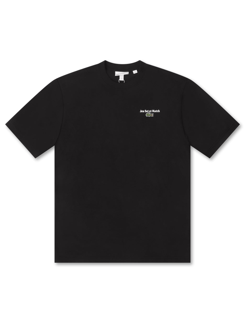 Lacoste Loose Fit Heavy Jersey Tee - Black