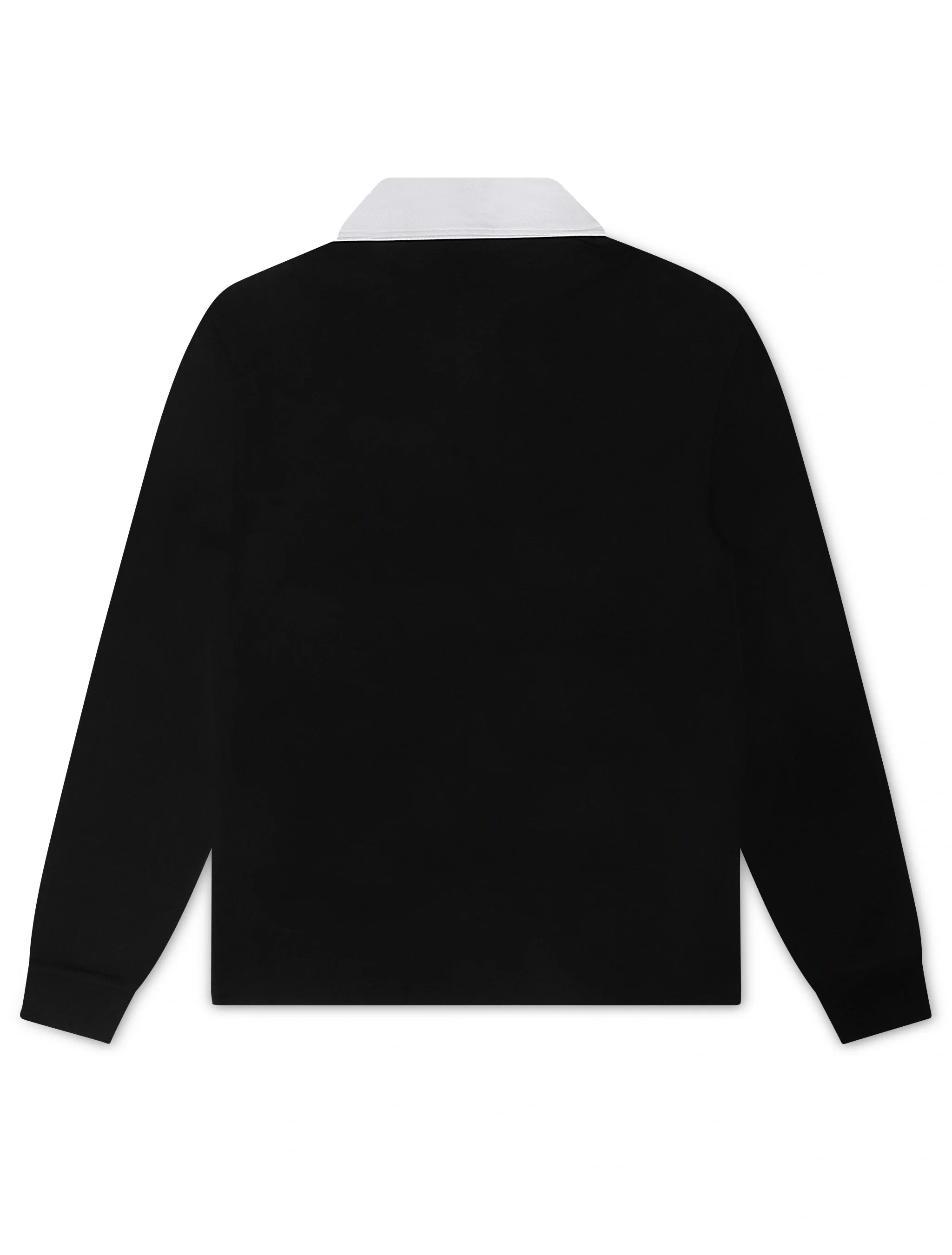 Psycho Bunny Mens Enzo Long Sleeve Rugby Tee - Black/Green