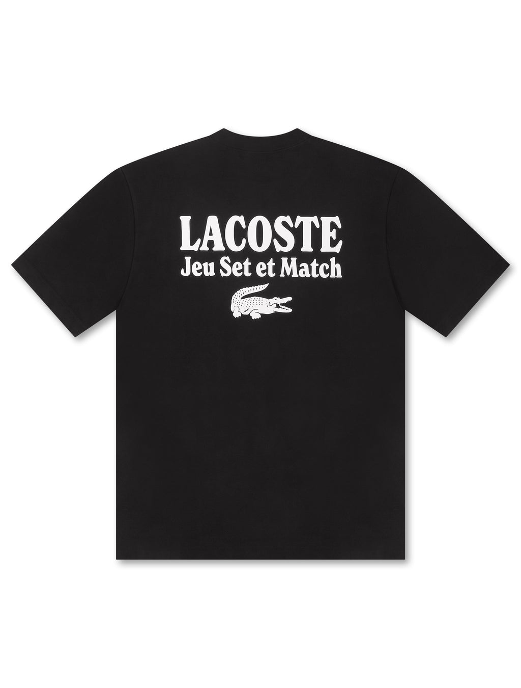 Lacoste Loose Fit Heavy Jersey Tee - Black