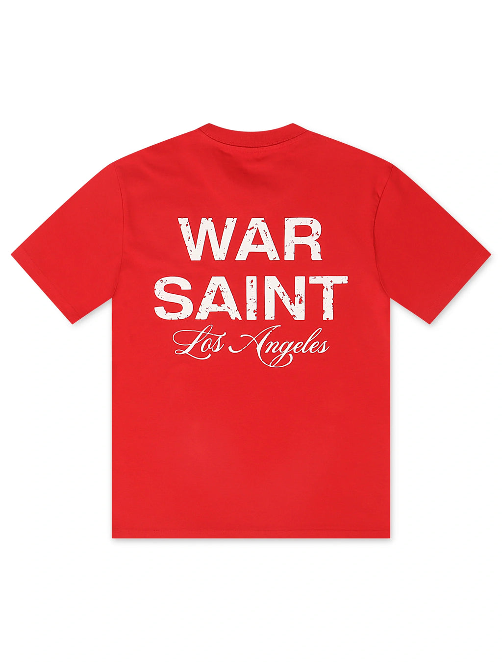 Warsaint LA Script Tee - Red/White