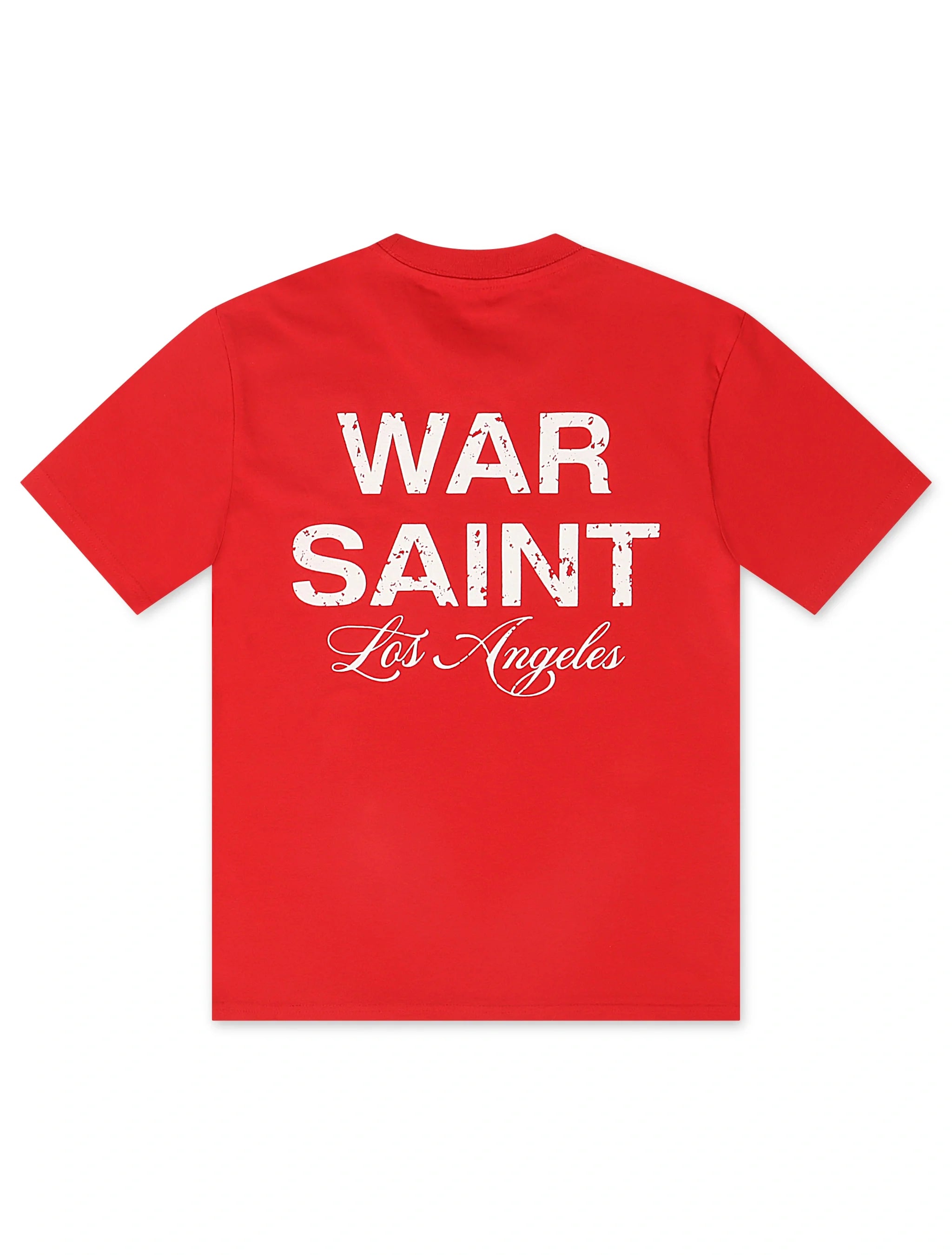 Warsaint LA Script Tee - Red/White