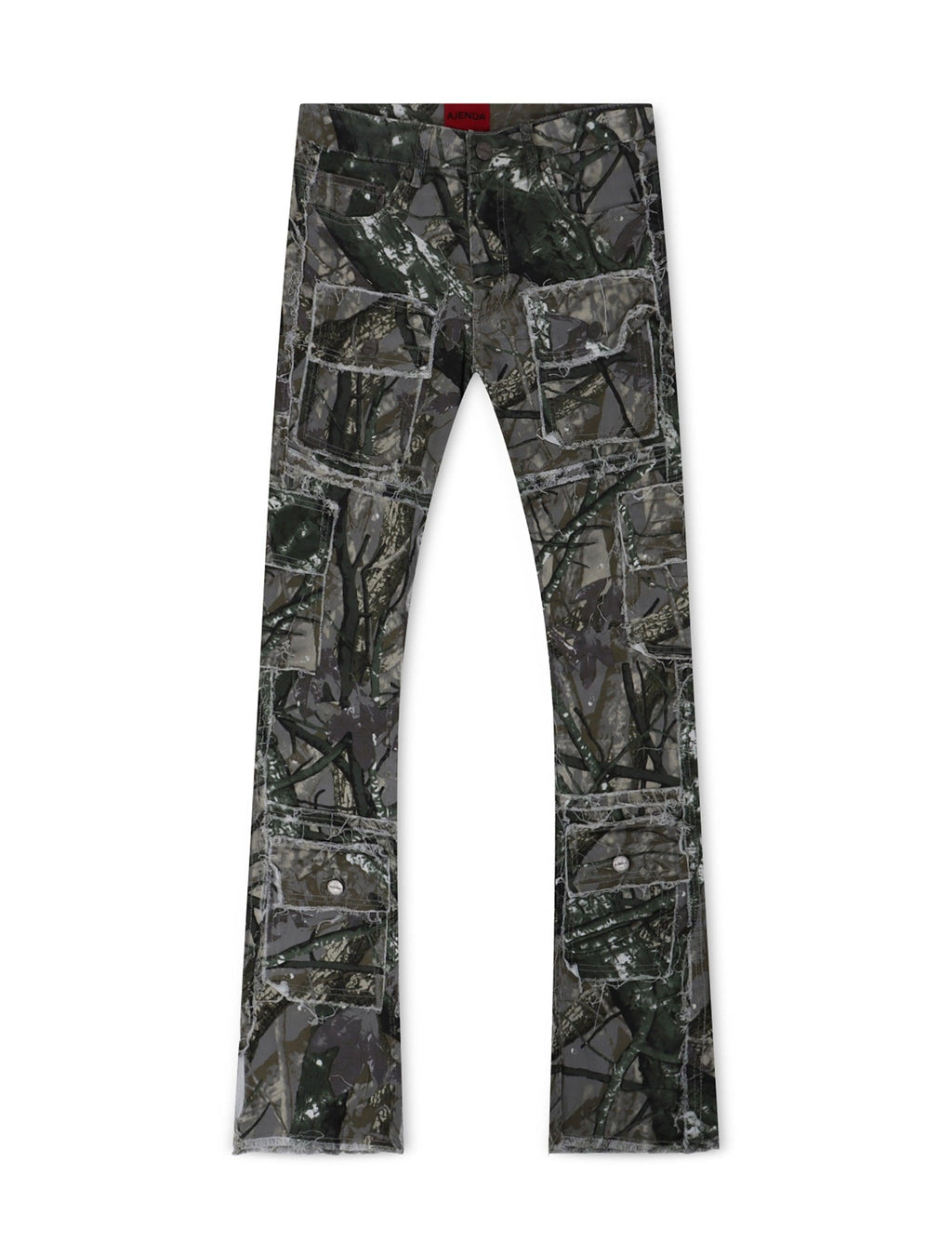 Ajenda Stacked Jeans - Gray Tree