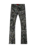 Ajenda Stacked Jeans - Gray Tree