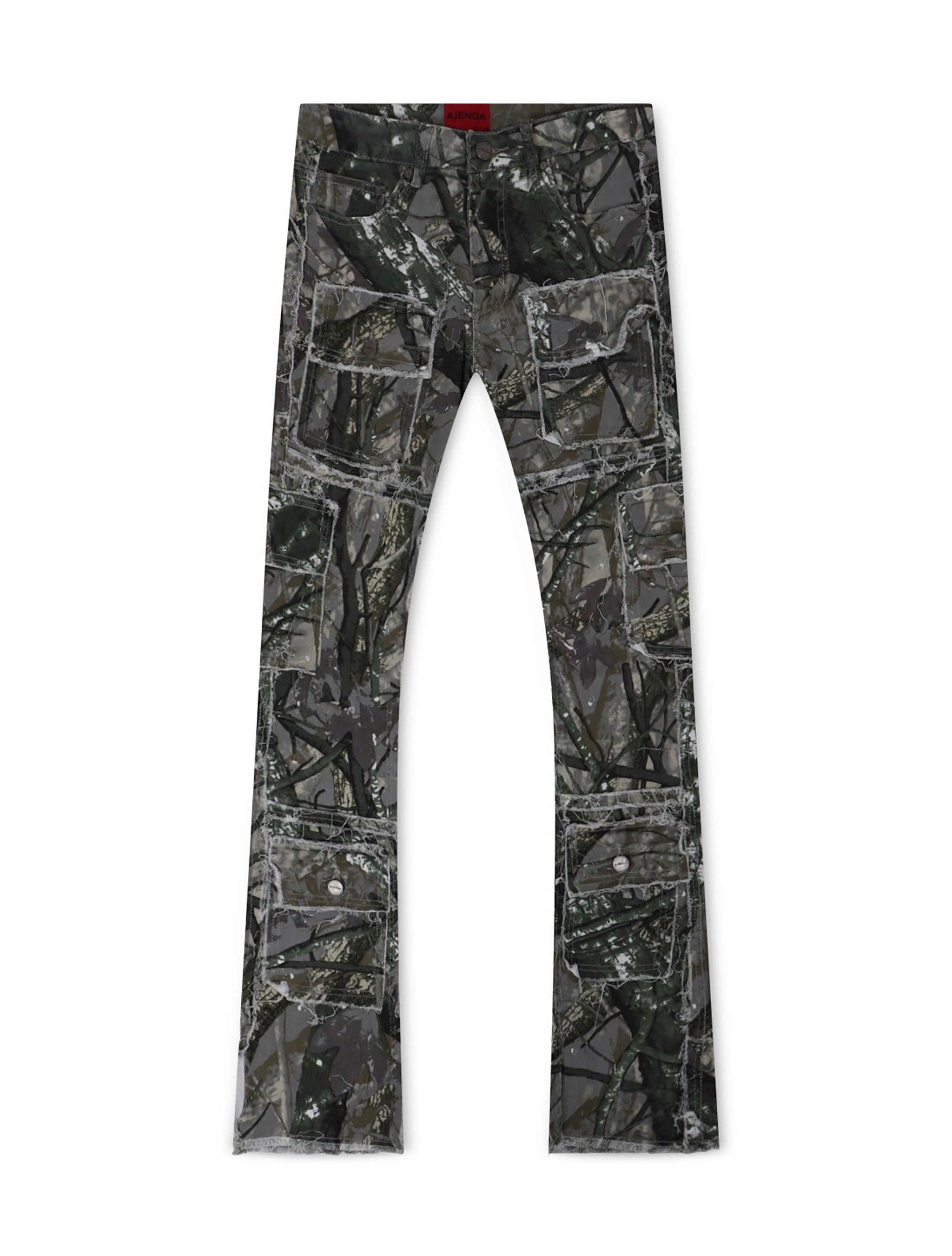 Ajenda Stacked Jeans - Gray Tree